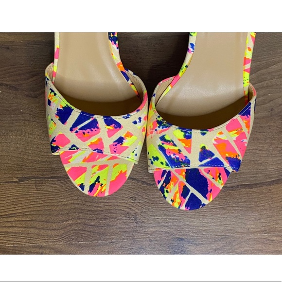 BAMBOO Multicolor Wedges Size 9 - Picture 6 of 7